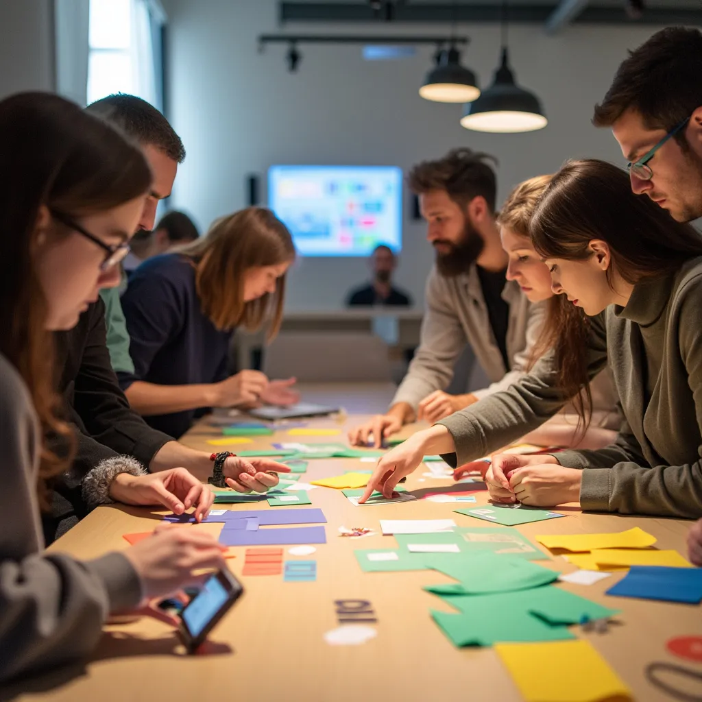 Taller de innovación con participantes