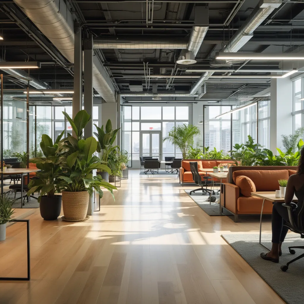 Espacio de trabajo moderno y colaborativo
